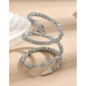 🐍💎 Blingy Snake Choker – Bendable, Sparkly & Bold Statement Necklace! NEW!